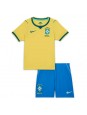 Brazílie Domácí dres pro děti MS 2026 Krátký Rukáv (+ trenýrky)